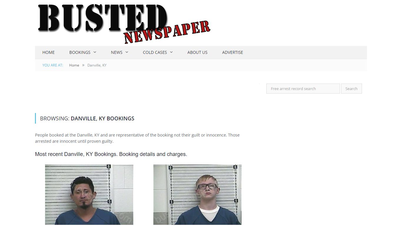 Danville, KY Mugshots - BUSTEDNEWSPAPER.COM